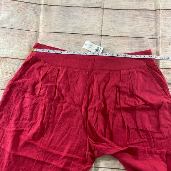 NWT Abercrombie & Fitch Women's Pink Wide Leg Casual Pants - XL R - Picture 8 of 15